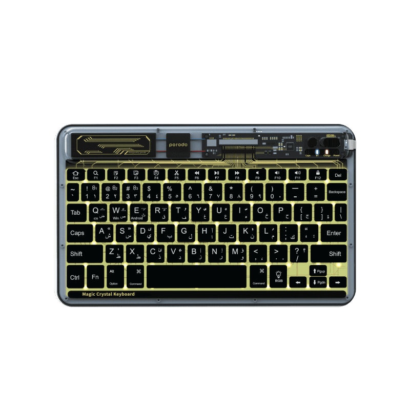 Porodo Crystal Shell UltraSlim Transparent Keyboard TechXpress UG